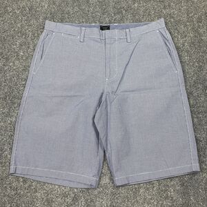 J.CREW Shorts Mens Size 34 Blue Houndstooth Chino Preppy Casual